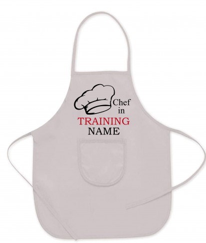Personalised Chef in Training Kids Apron
